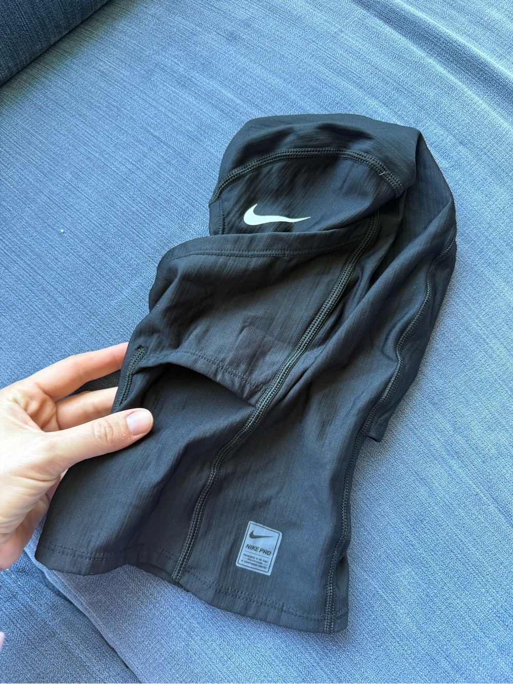 Nike Black Performance Hooded Face Mask